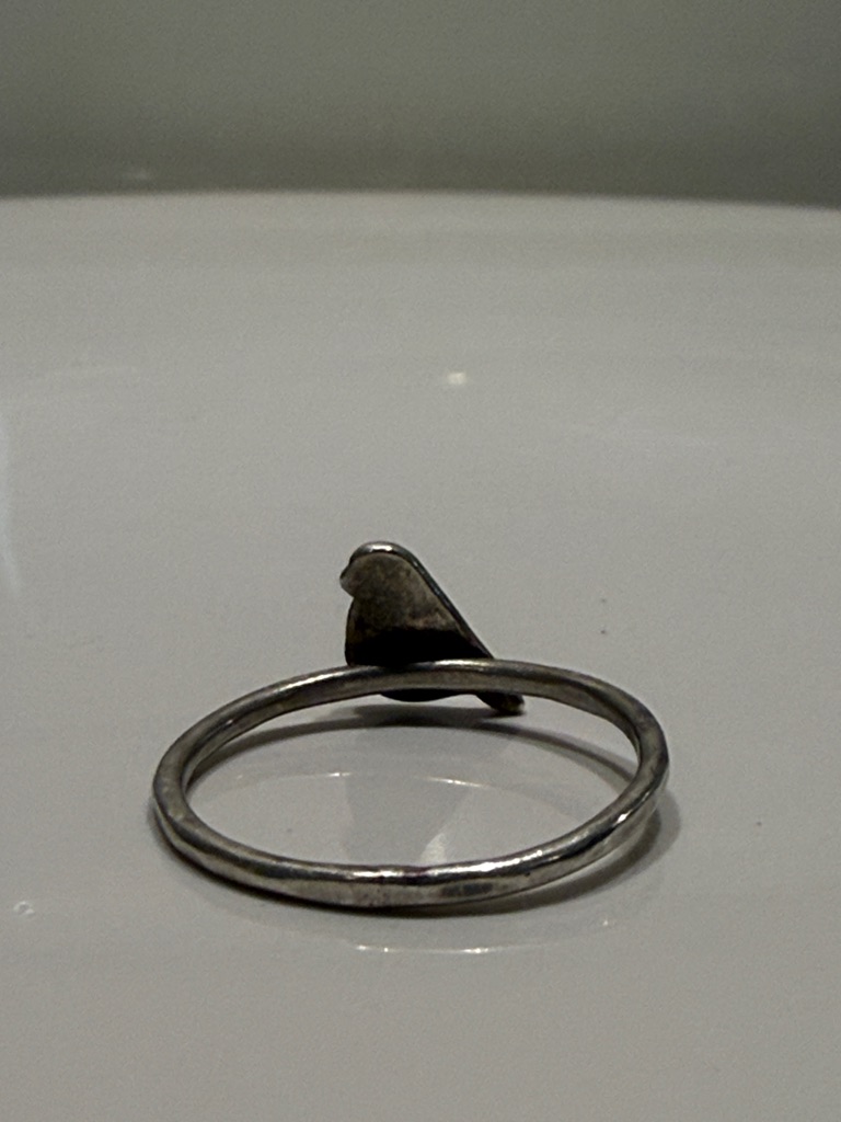 Minimalist Bird Stackable Ring - Silver Tone — image 2 of 3